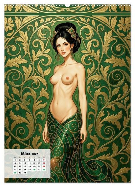 Produktbild: Entbl&ouml;&szlig;te Epochen &ndash; Art Nouveau (hochwertiger Premium Wandkalender 2027 DIN A2 hoch), Kunstdruck in Hochglanz