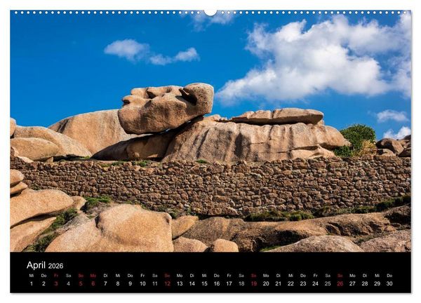 Produktbild: Unterwegs in der Bretagne (Wandkalender 2026 DIN A2 quer), CALVENDO Monatskalender