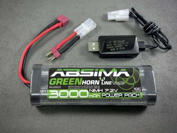 Produktbild: Absima Modellbau-Akkupack (NiMh) 7.2V 3000 mAh Softcase Tamiya