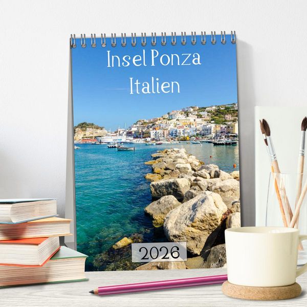 Produktbild: Insel Ponza - Italien (Tischkalender 2026 DIN A5 hoch), CALVENDO Monatskalender