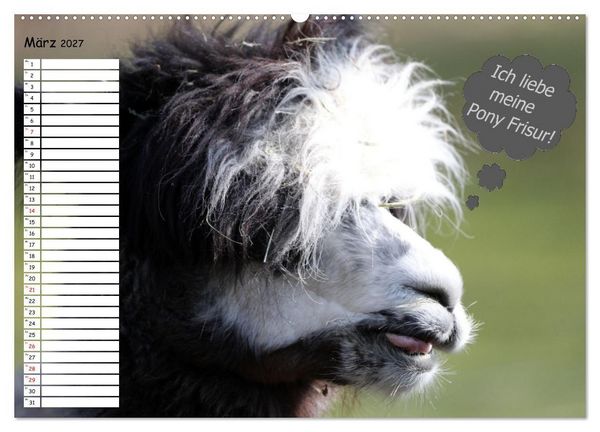Produktbild: Wenn Tiere Sprechen k&ouml;nnten! Der lustige Spr&uuml;che Geburtstagskalender (Wandkalender 2027 DIN A2 quer), CALVENDO Monatskalender