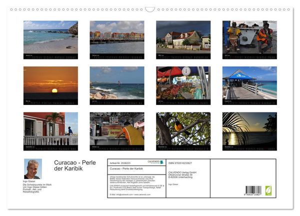Produktbild: Curacao - Perle der Karibik (Wandkalender 2026 DIN A2 quer), CALVENDO Monatskalender