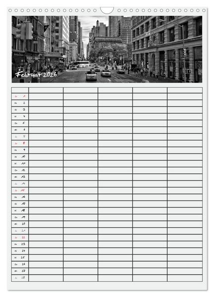 Produktbild: NEW YORK CITY Teamplaner (Wandkalender 2026 DIN A3 hoch), CALVENDO Monatskalender