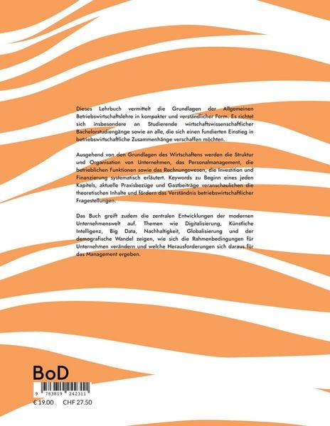 Produktbild: Betriebswirtschaftslehre