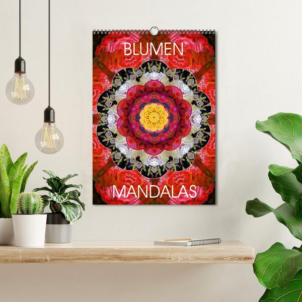 Produktbild: BLUMEN MANDALAS (Wandkalender 2026 DIN A3 hoch), CALVENDO Monatskalender
