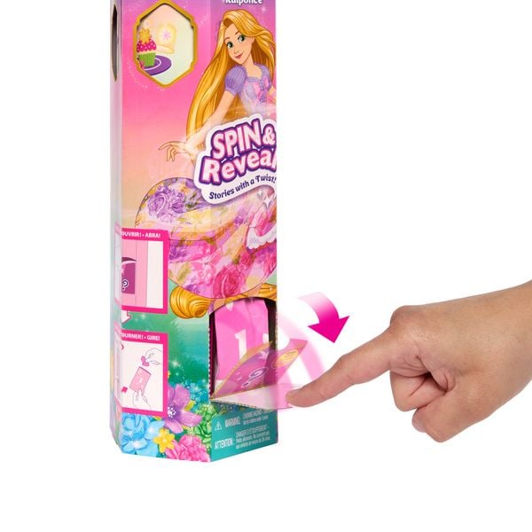 Produktbild: Disney Prinzessin Spin & Reveal Rapunzel-Modepuppe und Accessoires mit 11 Überraschungen