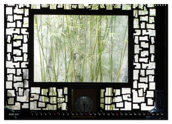 Produktbild: Im chinesischen Garten (hochwertiger Premium Wandkalender 2027 DIN A2 quer), Kunstdruck in Hochglanz