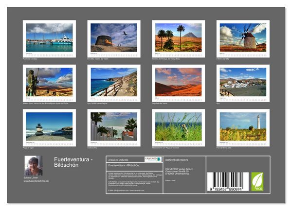 Produktbild: Fuerteventura - Bildsch&ouml;n (Wandkalender 2026 DIN A4 quer), CALVENDO Monatskalender