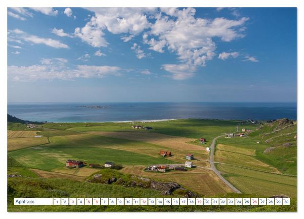 Produktbild: Lofoten Vester&aring;len (hochwertiger Premium Wandkalender 2026 DIN A2 quer), Kunstdruck in Hochglanz