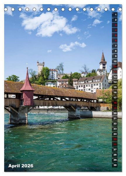 Produktbild: Willkommen in Luzern (Tischkalender 2026 DIN A5 hoch), CALVENDO Monatskalender