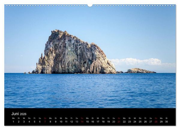 Produktbild: Liparische Inseln (hochwertiger Premium Wandkalender 2026 DIN A2 quer), Kunstdruck in Hochglanz
