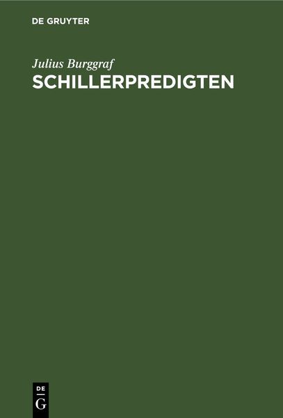Produktbild: Schillerpredigten
