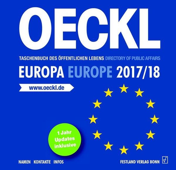 OECKL. Taschenbuch des Öffentlichen Lebens – Europa 2017/18 – CD-ROM, 22. Jahrgang
