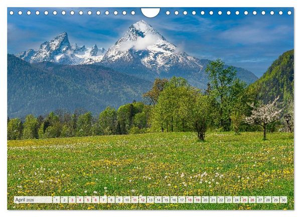 Produktbild: Bayerisches Alpenparadies (Wandkalender 2026 DIN A4 quer), CALVENDO Monatskalender