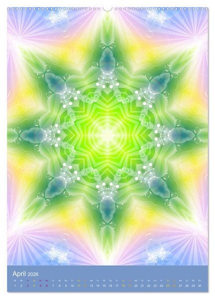 Produktbild: Lichtvolle Mandalas (Wandkalender 2026 DIN A2 hoch), CALVENDO Monatskalender