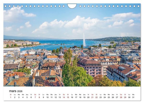 Produktbild: Visite de la Suisse (Calendrier mural 2026 DIN A4 vertical), CALVENDO calendrier mensuel