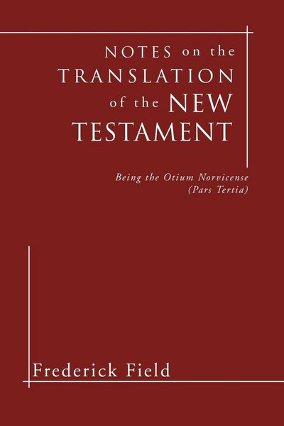 Produktbild: Notes on the Translation of the New Testament