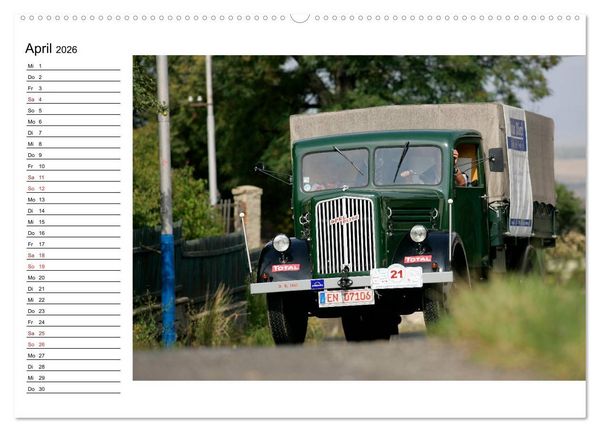Produktbild: Klassische Lastkraftwagen (hochwertiger Premium Wandkalender 2026 DIN A2 quer), Kunstdruck in Hochglanz
