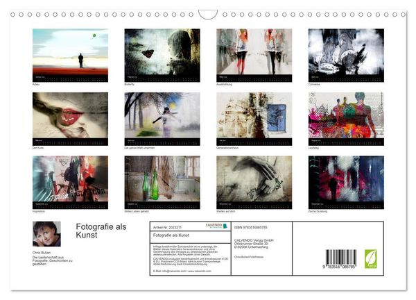 Produktbild: Fotografie als Kunst (Wandkalender 2026 DIN A3 quer), CALVENDO Monatskalender