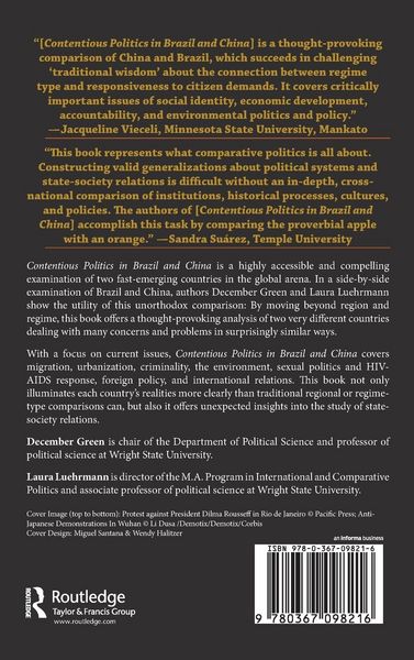 Produktbild: Contentious Politics in Brazil and China