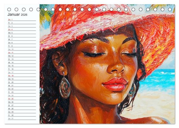 Produktbild: Frauen im Sommer. Lebensfreude, Sonne und Strand (Tischkalender 2026 DIN A5 quer), CALVENDO Monatskalender