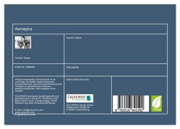 Produktbild: Aerospira (Tischkalender 2026 DIN A5 quer), CALVENDO Monatskalender
