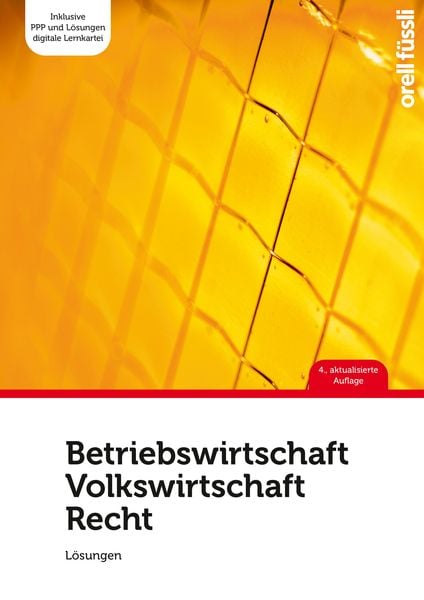 Produktbild: Betriebswirtschaft / Volkswirtschaft / Recht - L&ouml;sungen