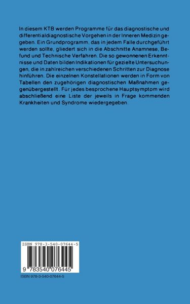 Produktbild: Differentialdiagnostische Leitprogramme in der Inneren Medizin