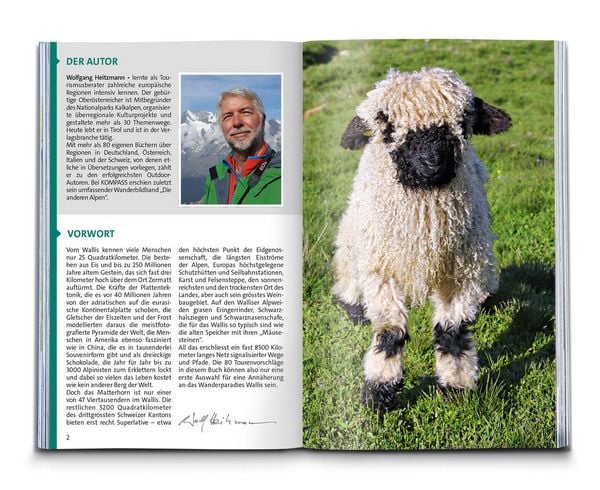 Produktbild: KOMPASS Wanderf&uuml;hrer Wallis, 80 Touren