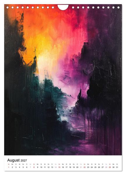 Produktbild: KI-Kunstwerke (Wandkalender 2027 DIN A4 hoch), CALVENDO Monatskalender