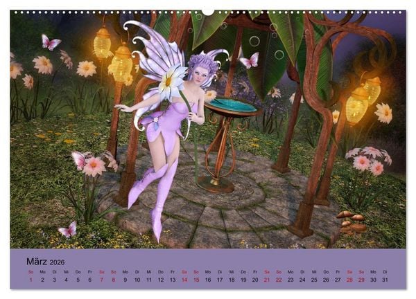 Produktbild: Elfenlichter, die Reise geht weiter (Wandkalender 2026 DIN A2 quer), CALVENDO Monatskalender