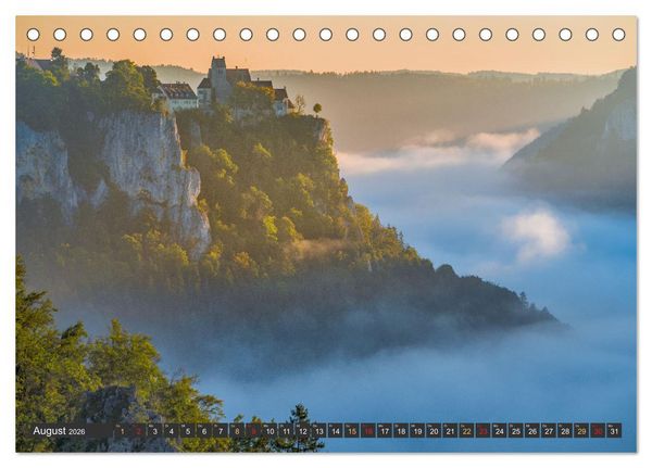 Produktbild: Gro&szlig;e Landschaft Obere Donau (Tischkalender 2026 DIN A5 quer), CALVENDO Monatskalender