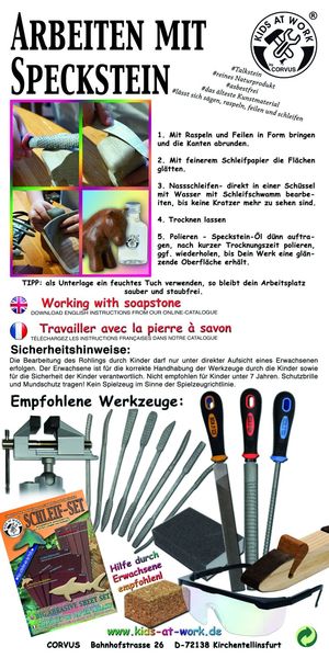 Produktbild: Corvus A600772 - Kids-at-Work, Speckstein Rohling Pony