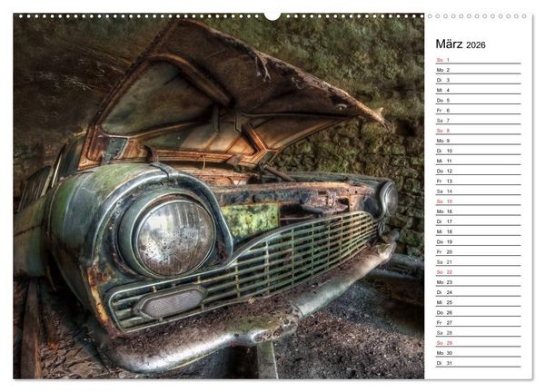 Produktbild: Rostlauben - vergessene Klassiker (Wandkalender 2026 DIN A2 quer), CALVENDO Monatskalender