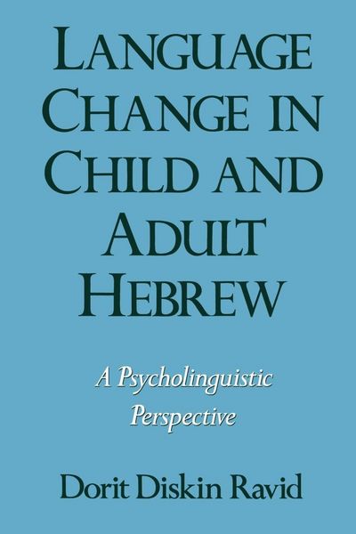 Produktbild: Language Change in Child and Adult Hebrew