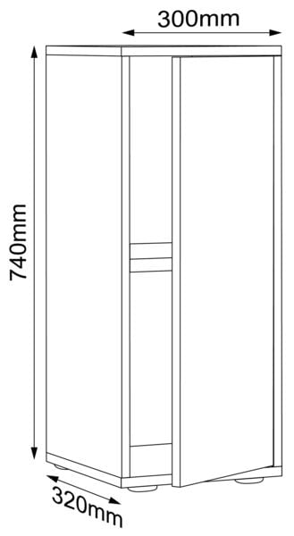 Produktbild: B&uuml;roschrank Aktenschrank Sideboard Salia 2fach
