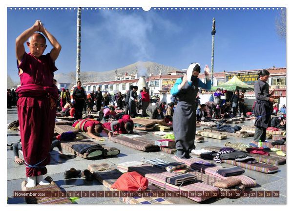 Produktbild: Tibet bewegt (hochwertiger Premium Wandkalender 2026 DIN A2 quer), Kunstdruck in Hochglanz