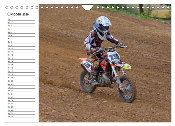Produktbild: Motocross - Terminplaner (Wandkalender 2026 DIN A4 quer), CALVENDO Monatskalender