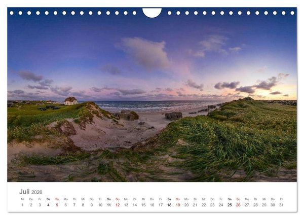 Produktbild: D&auml;nemark - Land im Licht (Wandkalender 2026 DIN A4 quer), CALVENDO Monatskalender
