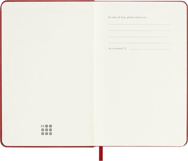 Produktbild: Moleskine 18 Monate Wochen Notizk. 26/27 A6 1W=1S Geb Rot
