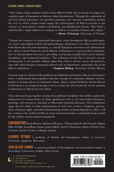 Produktbild: African Cultural Production and the Rhetoric of Humanism