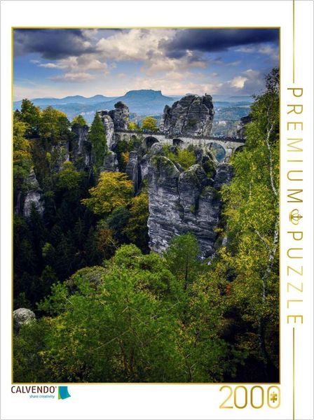 Produktbild: CALVENDO Puzzle Basteibr&uuml;cke | 2000 Teile Lege-Gr&ouml;&szlig;e 90x67cm Foto-Puzzle f&uuml;r gl&uuml;ckliche Stunden