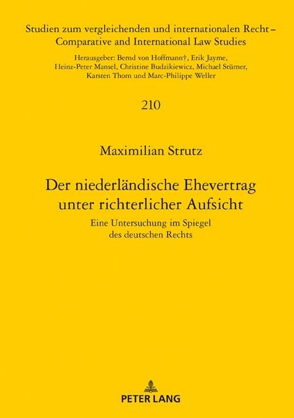 Produktbild: Der niederl&auml;ndische Ehevertrag unter richterlicher Aufsicht