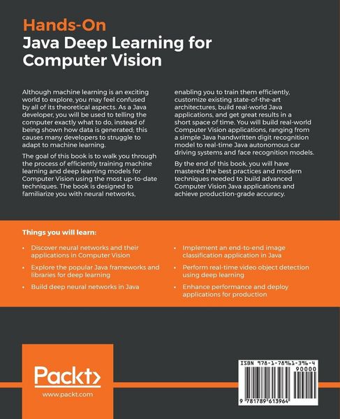 Produktbild: Hands-On Java Deep Learning for Computer Vision