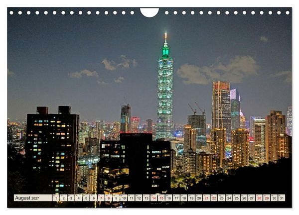 Produktbild: Taipeh &ndash; Tradition trifft Moderne (Wandkalender 2027 DIN A4 quer), CALVENDO Monatskalender