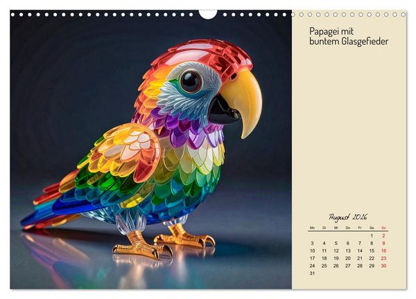 Produktbild: Vogelwelt, lustig, bunt und verspielt (Wandkalender 2026 DIN A3 quer), CALVENDO Monatskalender