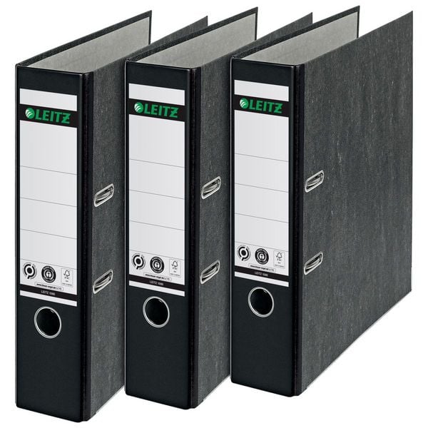 Produktbild: Ordner A4 Leitz schwarz 80mm