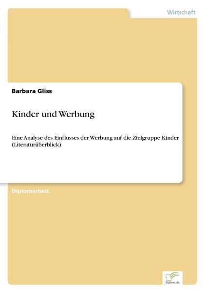 Produktbild: Kinder und Werbung
