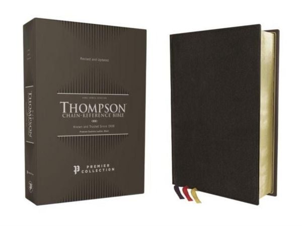 Produktbild: KJV, Thompson Chain-Reference Bible, Premium Goatskin Leather, Black, Premier Collection, Art Gilded Edges, Black Letter, Comfort Print