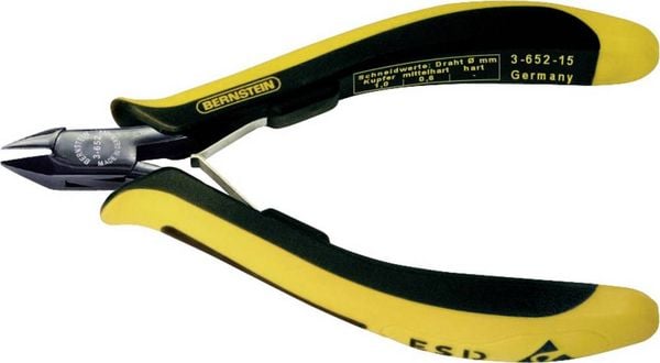 Produktbild: BERNSTEIN Tools for Electronics EUROline-Conductive 3-652-15 ESD Seitenschneider mit Facette 120 mm